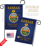 Kansas - States Americana Vertical Impressions Decorative Flags HG108132 Made In USA