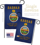 Kansas - States Americana Vertical Impressions Decorative Flags HG108132 Made In USA