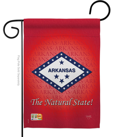 Arkansas - States Americana Vertical Impressions Decorative Flags HG108137 Made In USA