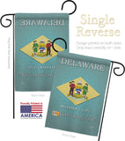 Delaware - States Americana Vertical Impressions Decorative Flags HG108139 Made In USA