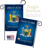 New York - States Americana Vertical Impressions Decorative Flags HG108147 Made In USA