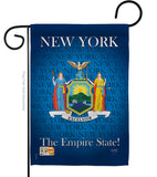 New York - States Americana Vertical Impressions Decorative Flags HG108147 Made In USA