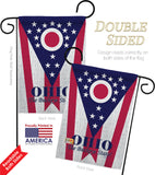 Ohio - States Americana Vertical Impressions Decorative Flags HG108175 Made In USA