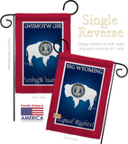 Wyoming - States Americana Vertical Impressions Decorative Flags HG108189 Made In USA