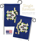 Connecticut - States Americana Vertical Impressions Decorative Flags HG140507 Made In USA