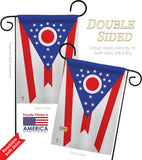 Ohio - States Americana Vertical Impressions Decorative Flags HG140536 Made In USA