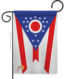 Ohio - States Americana Vertical Impressions Decorative Flags HG140536 Made In USA