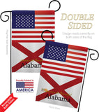 US Alabama - States Americana Vertical Impressions Decorative Flags HG140552 Made In USA