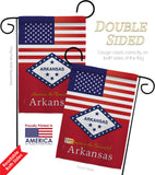 US Arkansas - States Americana Vertical Impressions Decorative Flags HG140555 Made In USA