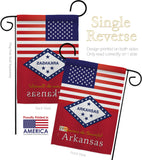 US Arkansas - States Americana Vertical Impressions Decorative Flags HG140555 Made In USA