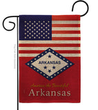 US Arkansas - States Americana Vertical Impressions Decorative Flags HG140555 Made In USA