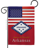 US Arkansas - States Americana Vertical Impressions Decorative Flags HG140555 Made In USA