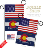 US Colorado - States Americana Vertical Impressions Decorative Flags HG140557 Made In USA