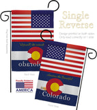 US Colorado - States Americana Vertical Impressions Decorative Flags HG140557 Made In USA