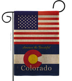 US Colorado - States Americana Vertical Impressions Decorative Flags HG140557 Made In USA