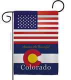 US Colorado - States Americana Vertical Impressions Decorative Flags HG140557 Made In USA