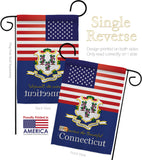 US Connecticut - States Americana Vertical Impressions Decorative Flags HG140558 Made In USA