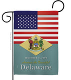 US Delaware - States Americana Vertical Impressions Decorative Flags HG140559 Made In USA