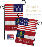 US Georgia - States Americana Vertical Impressions Decorative Flags HG140562 Made In USA