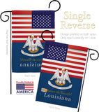 US Louisiana - States Americana Vertical Impressions Decorative Flags HG140570 Made In USA