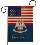 US Louisiana - States Americana Vertical Impressions Decorative Flags HG140570 Made In USA