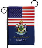 US Maine - States Americana Vertical Impressions Decorative Flags HG140571 Made In USA