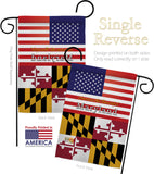 US Maryland - States Americana Vertical Impressions Decorative Flags HG140572 Made In USA