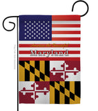 US Maryland - States Americana Vertical Impressions Decorative Flags HG140572 Made In USA