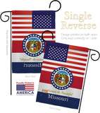US Missouri - States Americana Vertical Impressions Decorative Flags HG140577 Made In USA