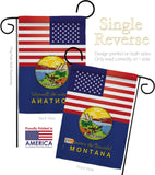 US Montana - States Americana Vertical Impressions Decorative Flags HG140578 Made In USA