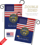 US Nebraska - States Americana Vertical Impressions Decorative Flags HG140579 Made In USA