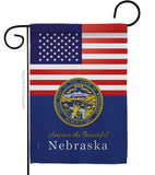 US Nebraska - States Americana Vertical Impressions Decorative Flags HG140579 Made In USA