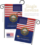 US New Hampshire - States Americana Vertical Impressions Decorative Flags HG140581 Made In USA