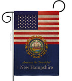 US New Hampshire - States Americana Vertical Impressions Decorative Flags HG140581 Made In USA