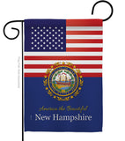 US New Hampshire - States Americana Vertical Impressions Decorative Flags HG140581 Made In USA