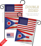 US Ohio - States Americana Vertical Impressions Decorative Flags HG140587 Made In USA