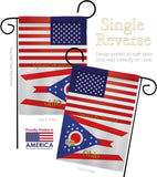 US Ohio - States Americana Vertical Impressions Decorative Flags HG140587 Made In USA