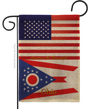 US Ohio - States Americana Vertical Impressions Decorative Flags HG140587 Made In USA