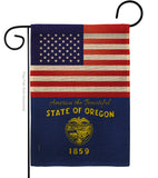 US Oregon - States Americana Vertical Impressions Decorative Flags HG140589 Made In USA