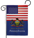 US Pennsylvania - States Americana Vertical Impressions Decorative Flags HG140590 Made In USA