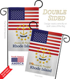 US Rhode Island - States Americana Vertical Impressions Decorative Flags HG140591 Made In USA