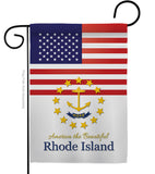 US Rhode Island - States Americana Vertical Impressions Decorative Flags HG140591 Made In USA