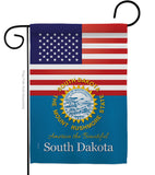 US South Dakota - States Americana Vertical Impressions Decorative Flags HG140593 Made In USA