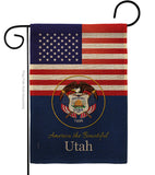 US Utah - States Americana Vertical Impressions Decorative Flags HG140596 Made In USA