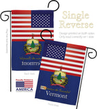 US Vermont - States Americana Vertical Impressions Decorative Flags HG140597 Made In USA