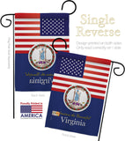 US Virginia - States Americana Vertical Impressions Decorative Flags HG140598 Made In USA