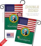 US Washington - States Americana Vertical Impressions Decorative Flags HG140599 Made In USA