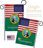 US Washington - States Americana Vertical Impressions Decorative Flags HG140599 Made In USA