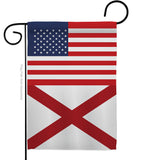 US Alabama - States Americana Vertical Impressions Decorative Flags HG140751 Made In USA