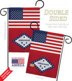 US Arkansas - States Americana Vertical Impressions Decorative Flags HG140754 Made In USA